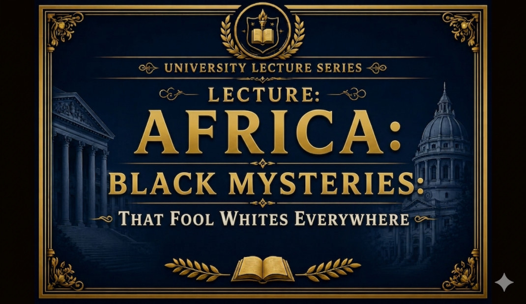 Video & Audio: Lecture: Africa: Black Mysteries that fool Whites everywhere